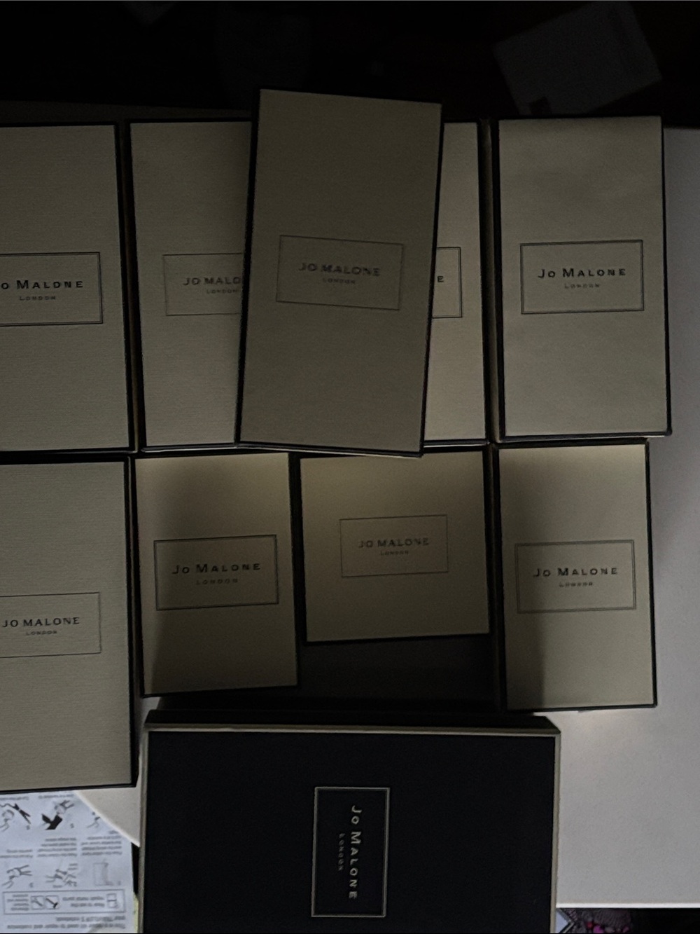 Jo Malone Cream and Black Branded Boxes Set